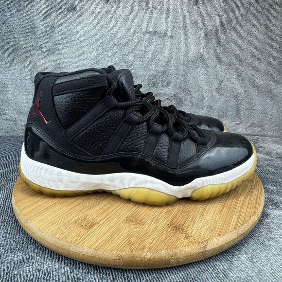 Nike Air Jordan 11 Retro Shoes Mens Size 10.5 Black 72-10 Patent 378037-002